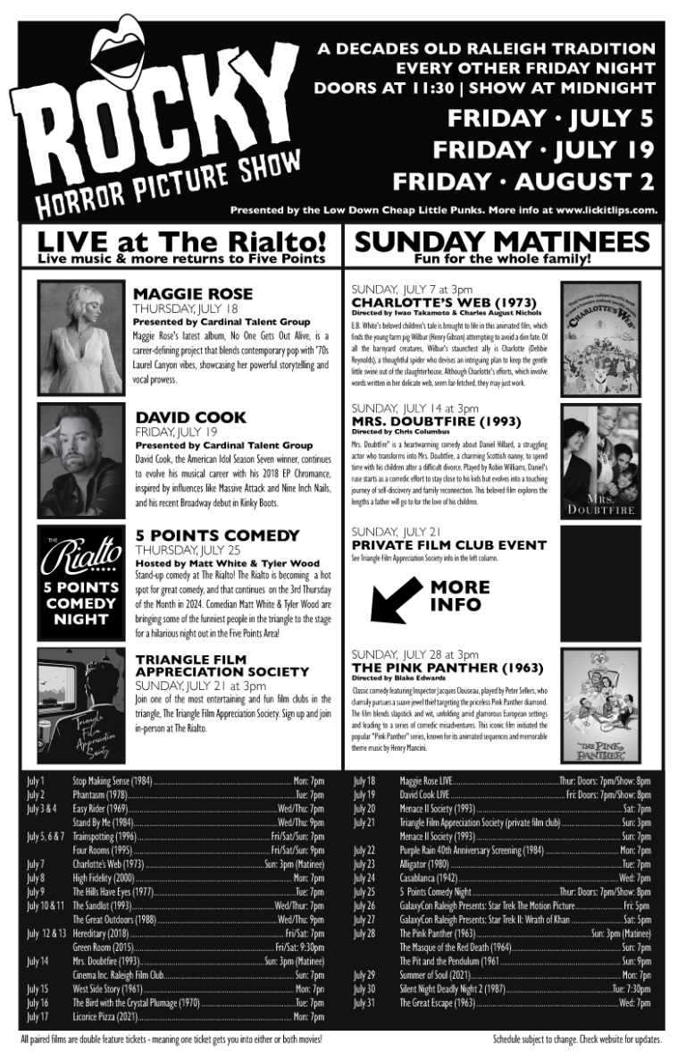 The Rialto's Calendar of Events The Rialto Theatre