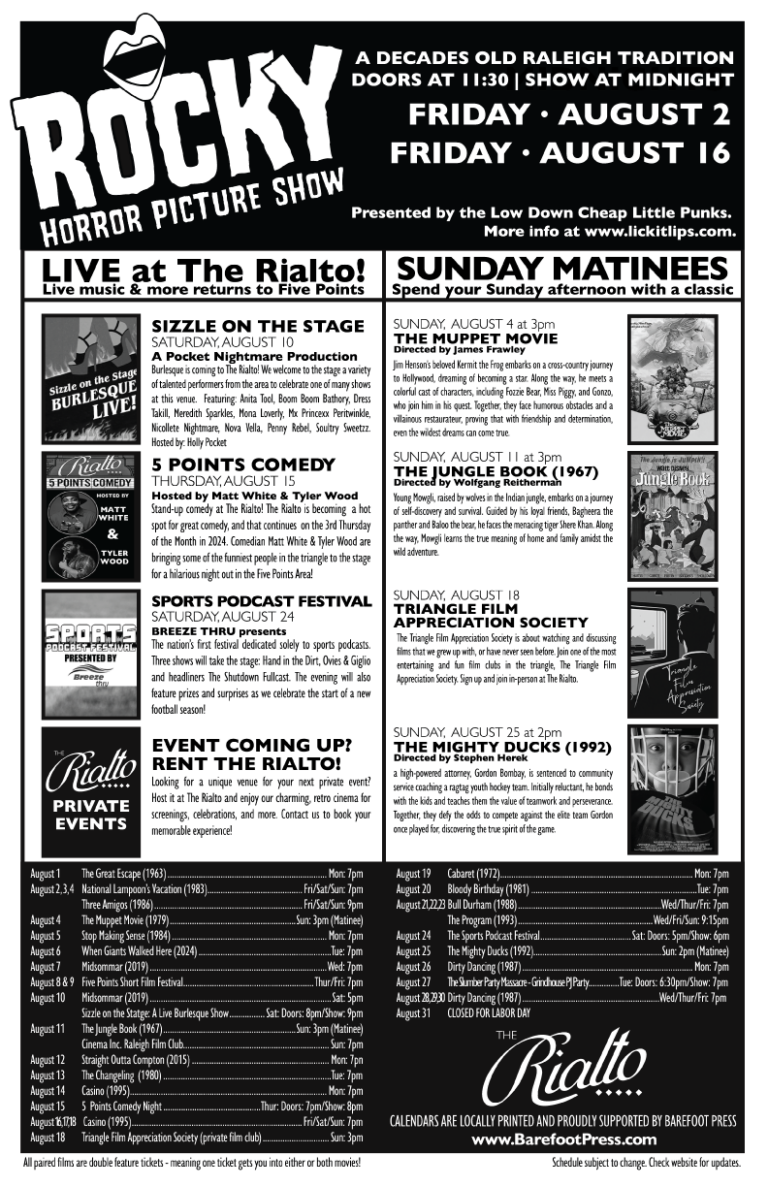 The Rialto's Calendar of Events - The Rialto Theatre