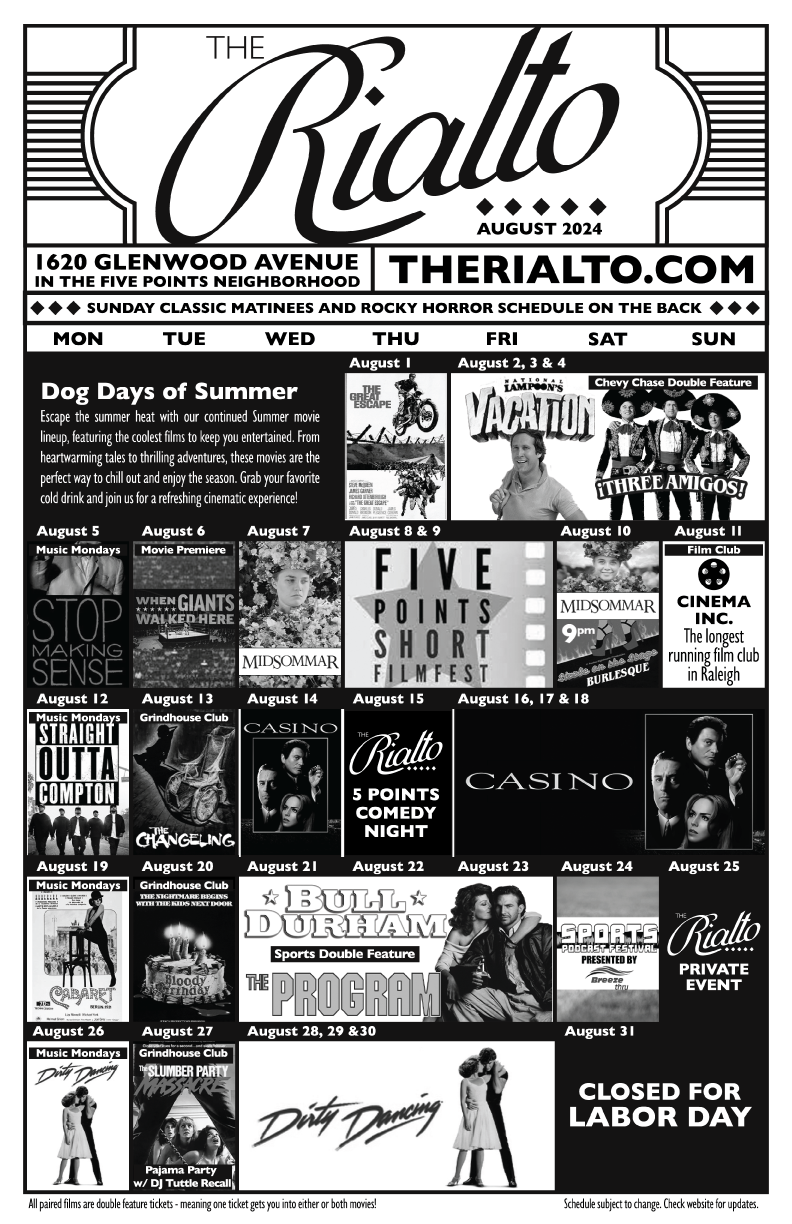 The Rialto's Calendar of Events The Rialto Theatre